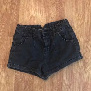 Black high waisted shorts